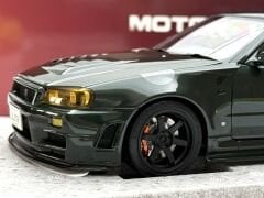 1:18 Nissan Skyline GT-R R34 Dark Green Customized - Motorhelix