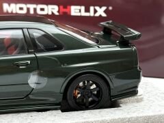 1:18 Nissan Skyline GT-R R34 Dark Green Customized - Motorhelix