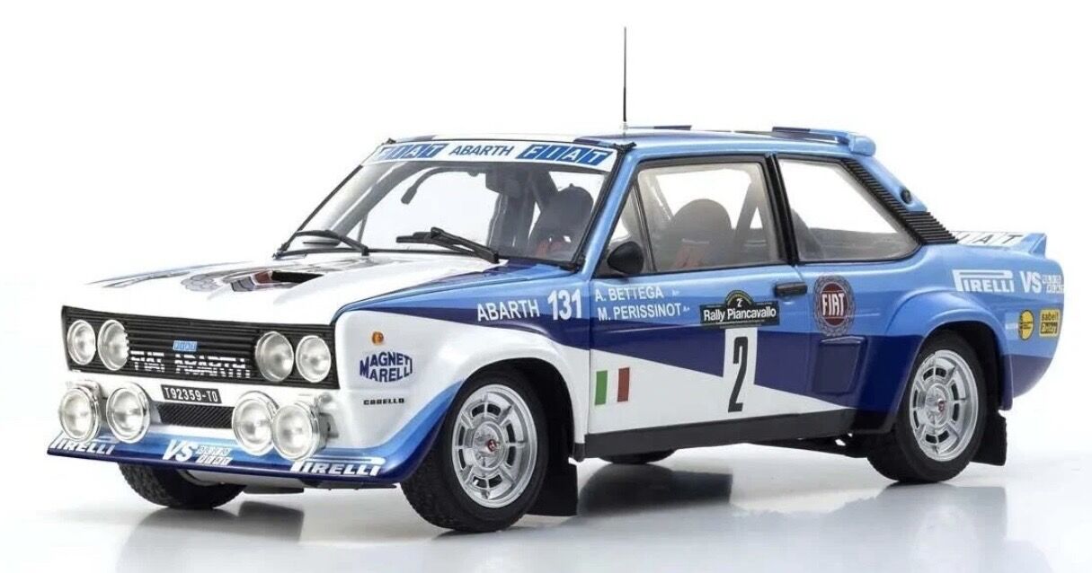 1:18 FIAT 131 Abarth Costa Smeralda Rally 1981 - Kyosho
