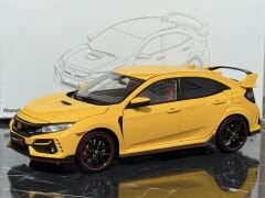 1:18 Honda Civic FK8 Type R 2020 Yellow - LCD Model