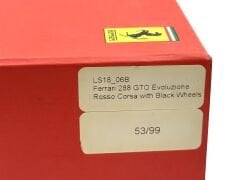 1:18 Ferrari 288 GTO Evoluzione Rossa Corsa Black Wheels - LookSmart